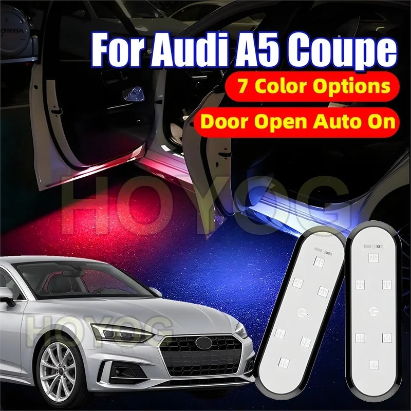 For Audi A5 Coupe 2017-2026 Wireless 1-4pcs Door Welcome Ground