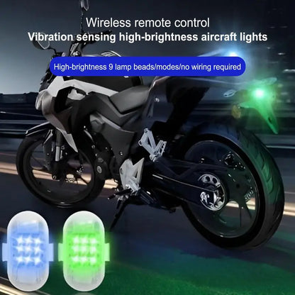 Warning Flashing 2PCS Wireless Drone Motorcycle Trucks Night
