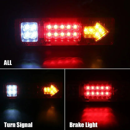 For Trailer Lorries Boat 19LED Tail 12V 24V Turn Signal Assembly