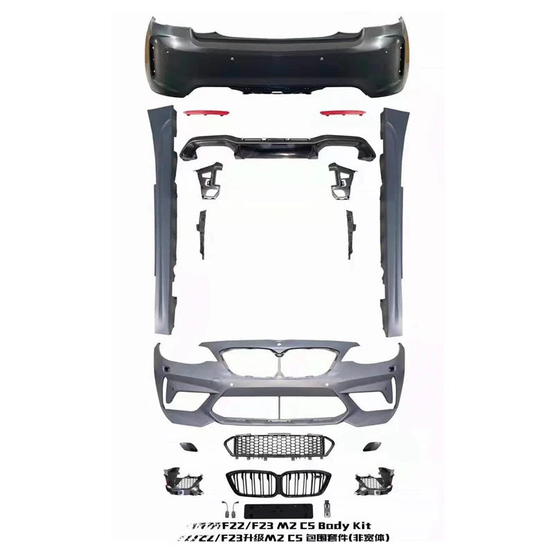 For BMW 2 Series F22 F23 M2CS Body Kit Bumper Side Skirt Exhaust