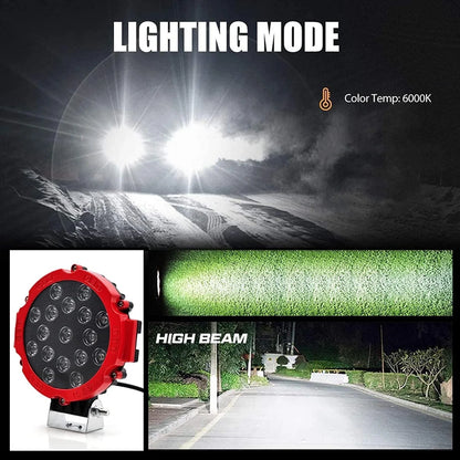 12V 150W Bright Off Road 4X4 Spotlight Headlight Work