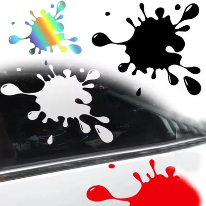 Creative Water Reflective Stickers Paint Stains Window Decals