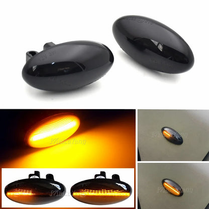 For Peugeot Citroen C1 C2 C3 Side Marker Dynamic Fender Turn