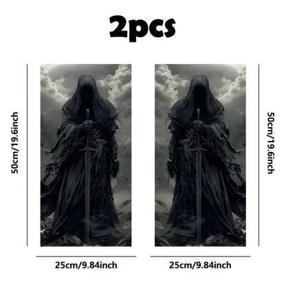 For B-Pillars 2piece Swordsman Pattern Vinyl b-pillar Sticker