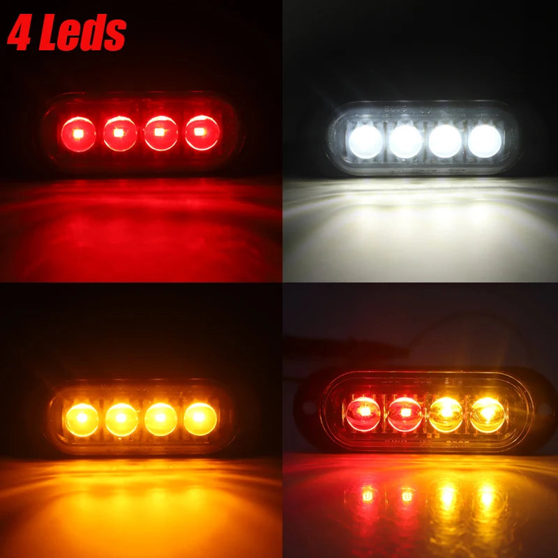 10PCS E8 Mark Side Marker Indicator Signal Truck Trailer