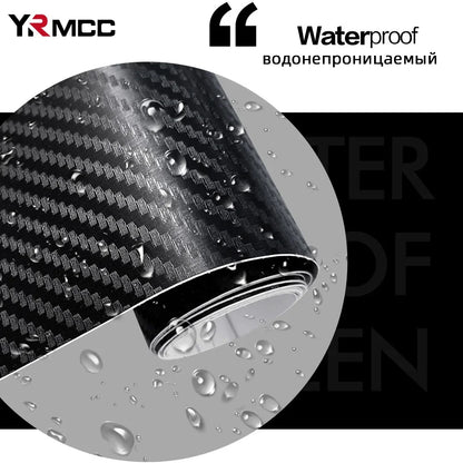 Door Sill Protector Sticker Anti Scratch Carbon Fiber Strip