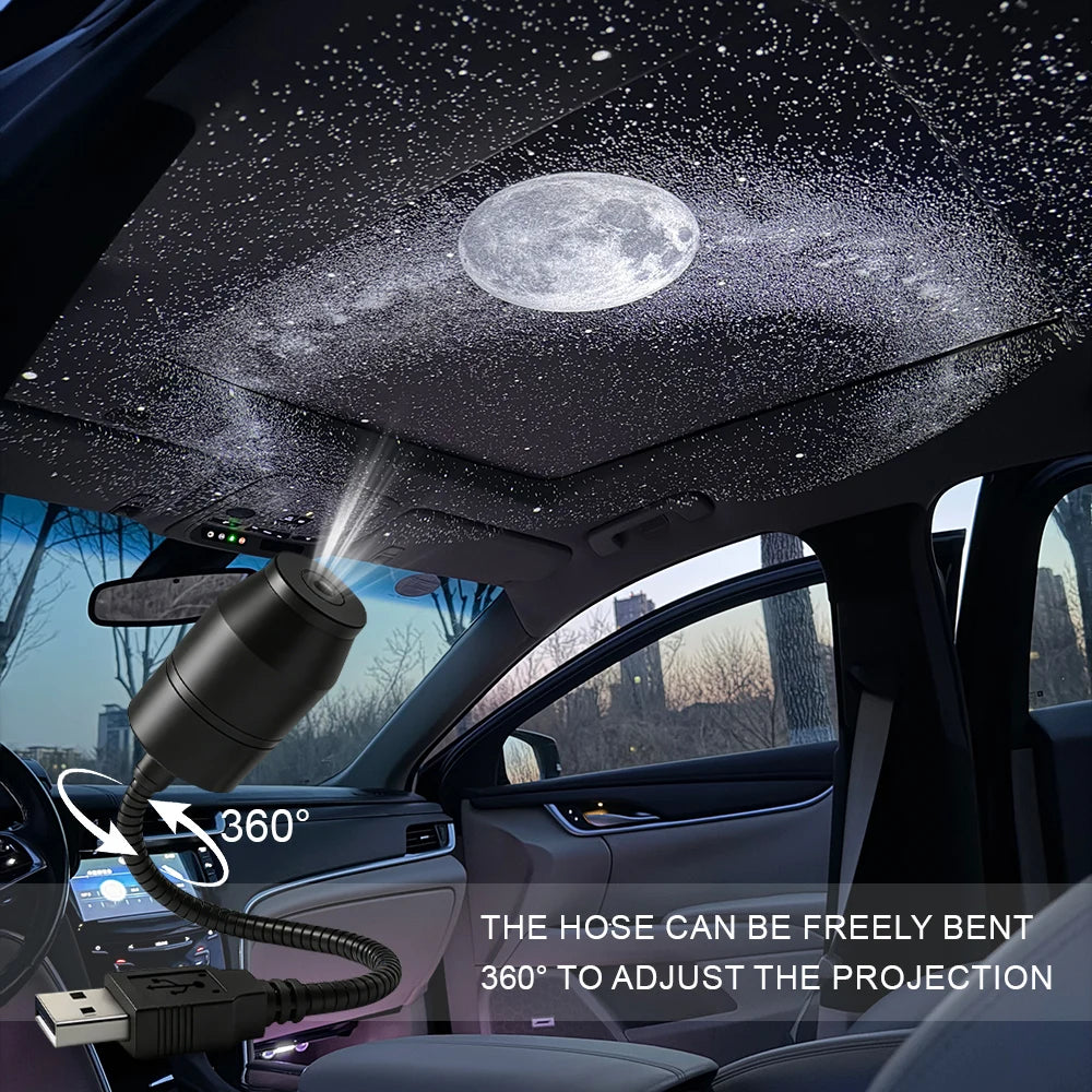 Interior Roof Star USB Starry Atmosphere Projector Night Party