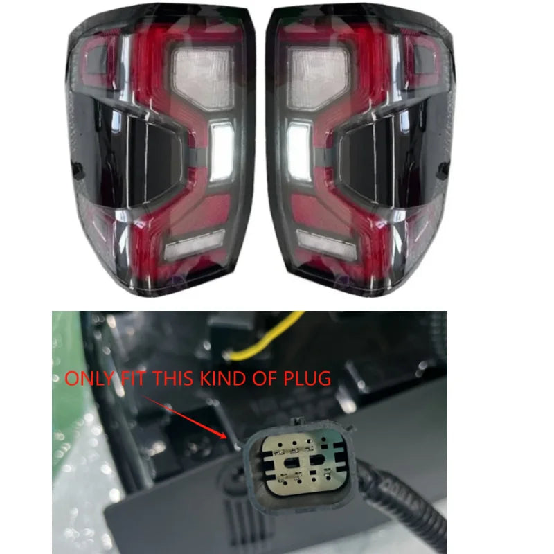 For Ford Ranger T9 2023 2024 Rear Tail Lamps Xl Xlt Wildtrack