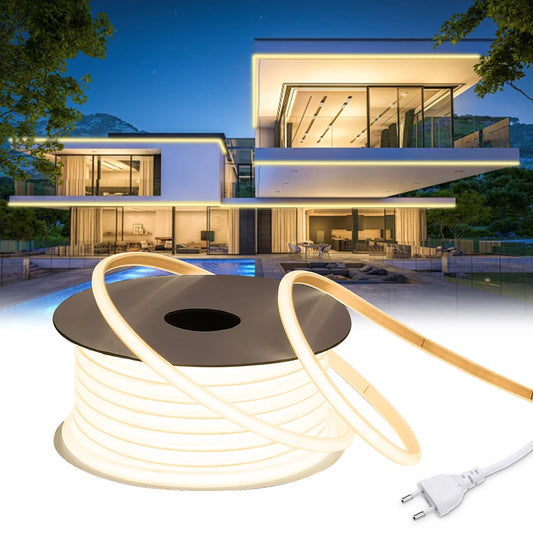 For Kitchen Room 110V 220V Cob Tape Outdoor Waterproof Christmas