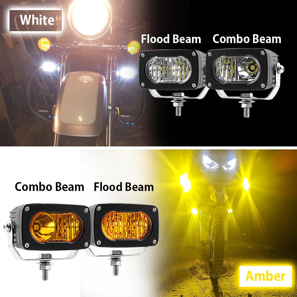 For Pickup Offroad 4X4 20W Work Pods Daytime Driving Fog Inch