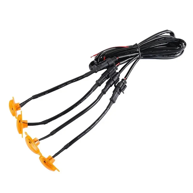 For Ford Toyota Front Grille Driving Drl Harness Amber White
