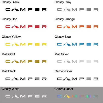 Camper Mountain Sticker Decal 4X4 Offroad Van Caravan Truck