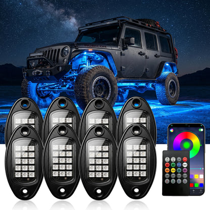 RGB Rock Kit Bluetooth APP Control Flashing Music Mic