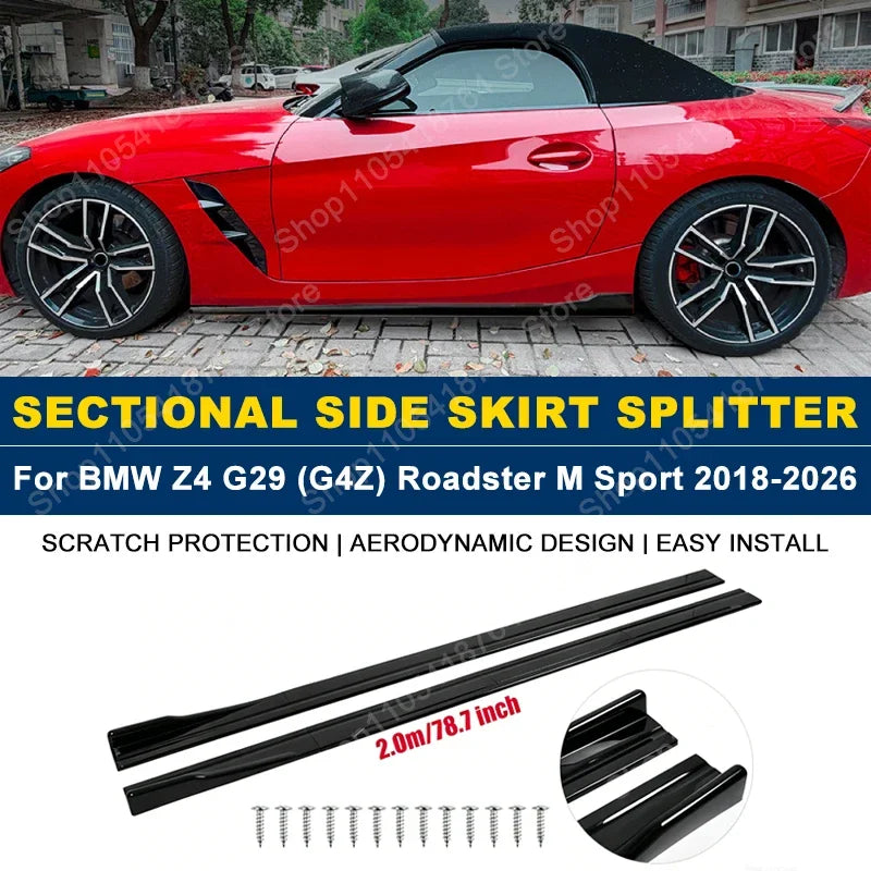 For BMW Z4 G29 G4Z Roadster Side Skirts Extension Rocker Panel