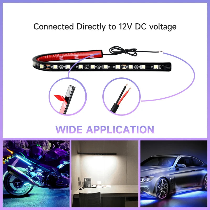 2PCS Waterproof Trunk Engine Hood Foot Motorcycle Ambient