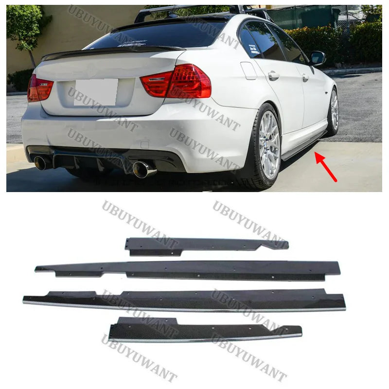 For BMW E90 E92 E93 M3 4-door 2005-2013 ABS Side Skirt Splitters