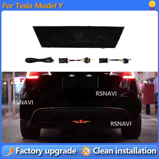 For Tesla Model Y Rear Bumper Heartbeat Pilot Turn Signal Tail