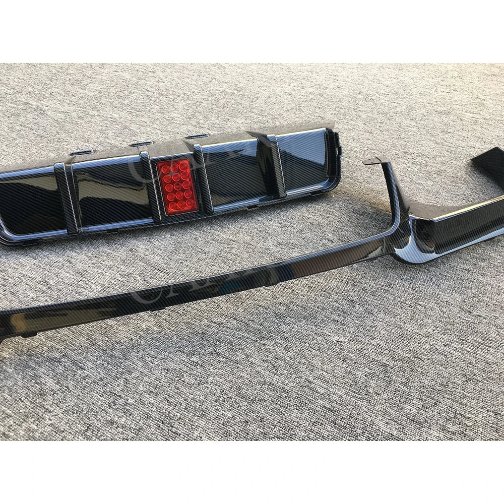 For BMW 5 Series F10 M5 ABS Carbon Look Rear Bumper Lip Diffuser