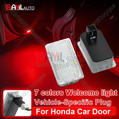 For Honda Door Welcome Light Plug Play Door Opening Lighting