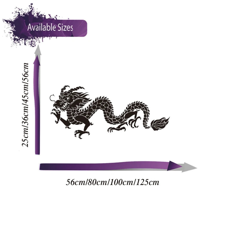 For Bumper Door Body Side Hood Cartoon Chinese Dragon Magic