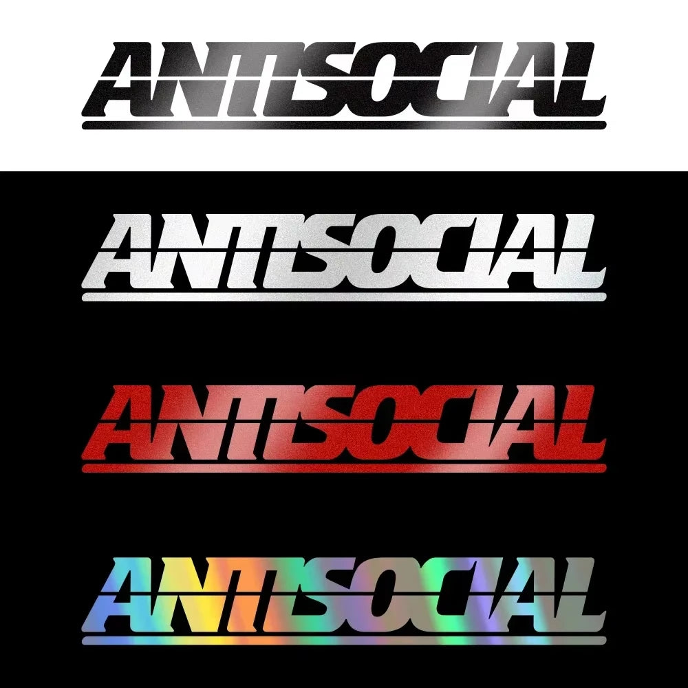 For Auto Body Window Laptop Motorcycle Antisocial Reflective
