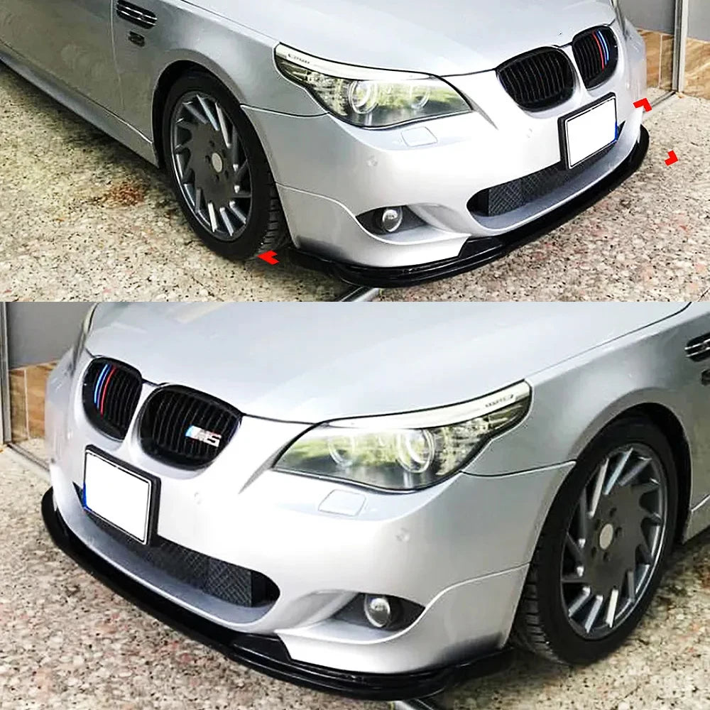 For BMW 5 Series E60 E61 Front Bumper Lip Spoiler Splitter