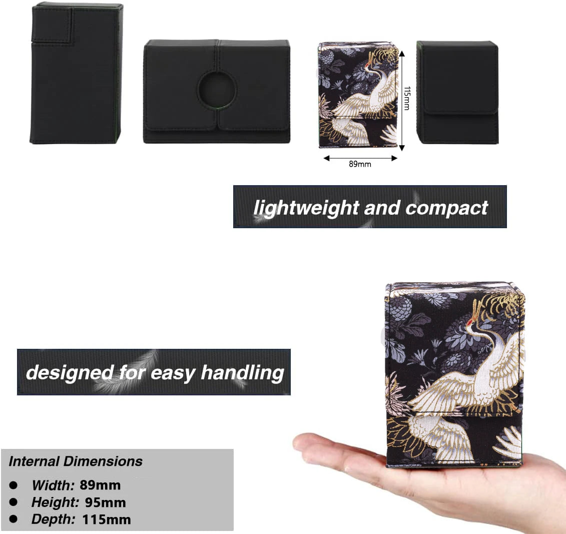 100 Trading Card Deck Box Holder Commander Carrying Organiser
