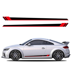For Audi Tt Rs MK2 8J Side Stripes Decals Door Sticker Vinyl