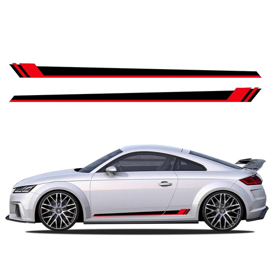 For Audi Tt Rs MK2 8J Side Stripes Decals Door Sticker Vinyl