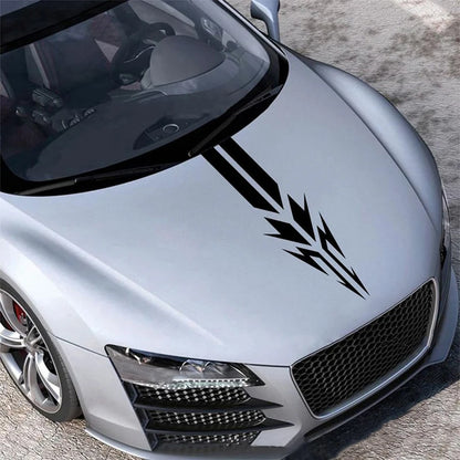 1PCS Hood Stripe Sticker Racing Body Pvc Exterior