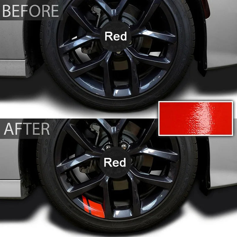 For Dodge Chrysler Jeep 6PCS Sticker Reflective Wheel Hub Decals