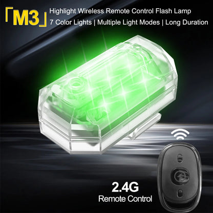 Strobe Remote Warning Flash Wireless Control Waterproof Bike