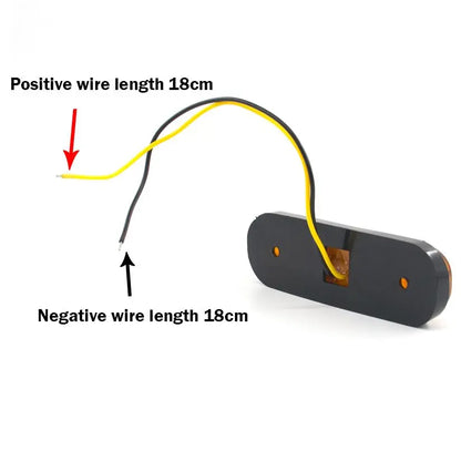 10PCS 12V 24V Warning Side Marker Oval Clearance Orange
