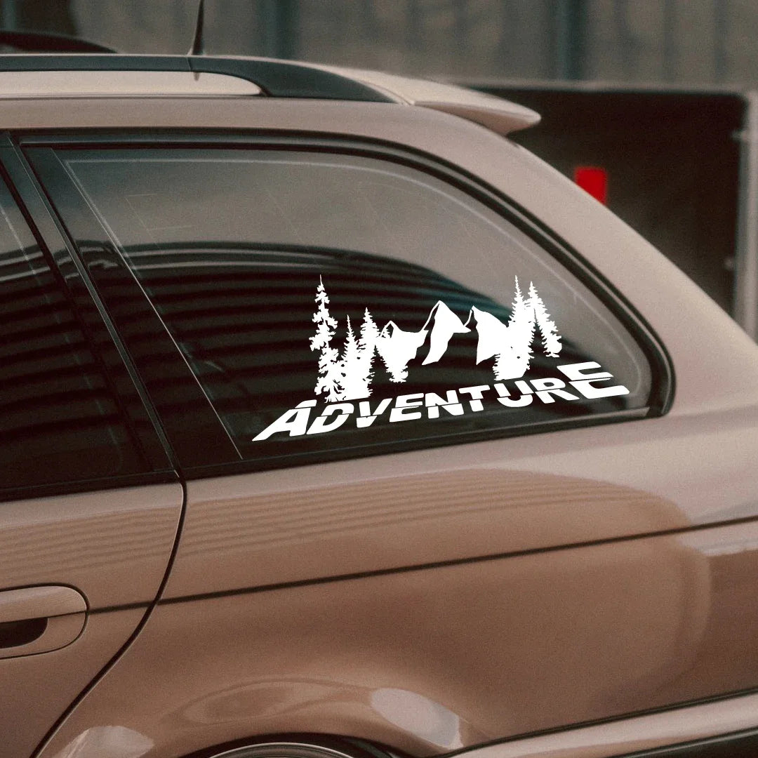 Stickers Forest Adventure off-road Rear Windshield Camping Glass