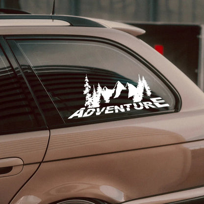 Stickers Forest Adventure off-road Rear Windshield Camping Glass