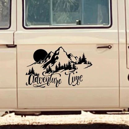 For Camper Adventures Mountain Decor Sticker Tuning Van SUV
