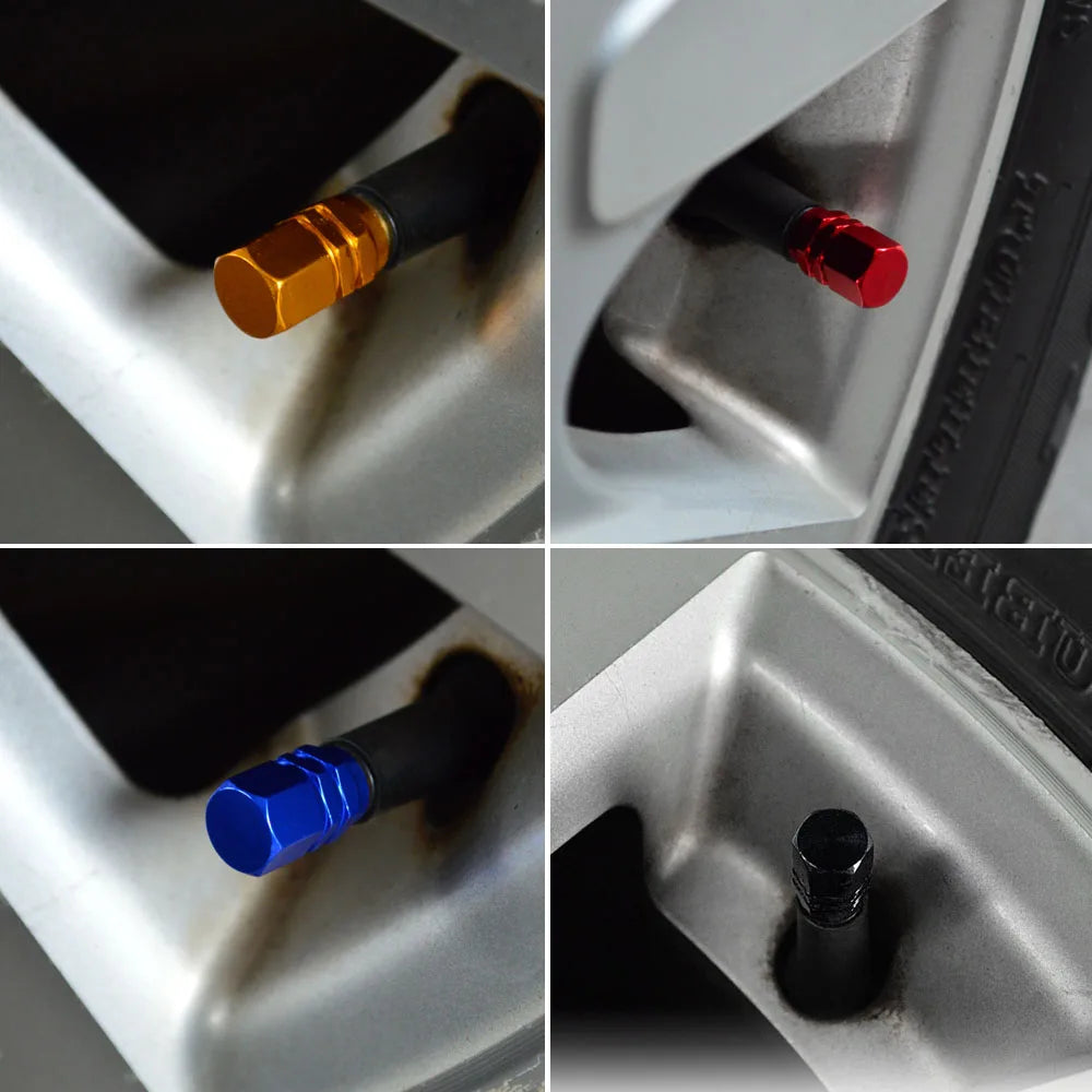 For Auto Runmade 4PCS Aluminum Wheel Tires Valves Tyre Stem Air