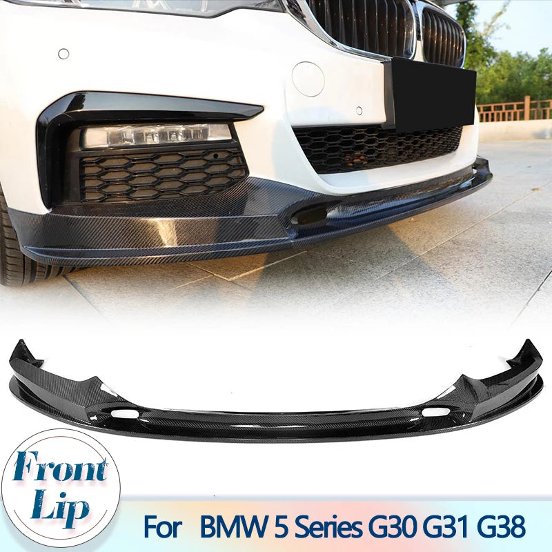 For BMW 5 Series G30 G31 Carbon Fiber Frp Front Bumper Lip