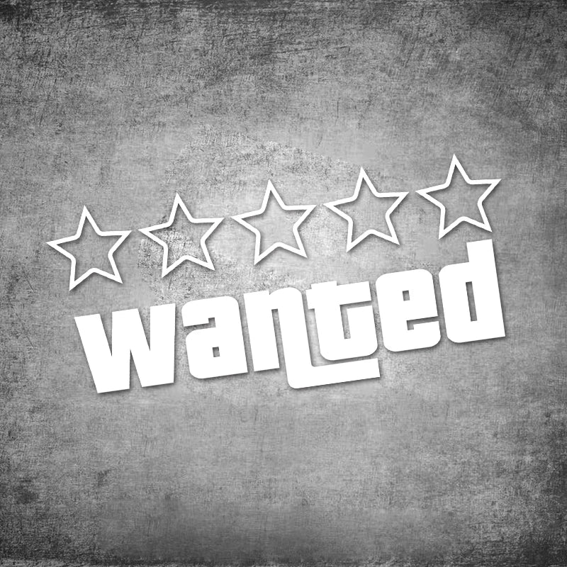 For Rear Windshield Window Glass Auto Wanted Pentagram Stickers