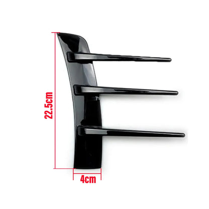 2PCS Side Fender Vent Air Wing Cover Trim Glossy