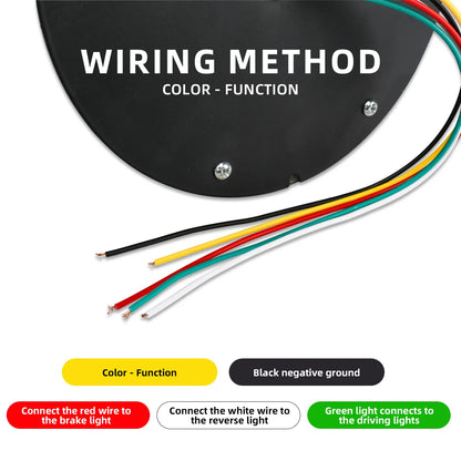 4PCS Devil S Eye Truck Fog 12V Warning Colorful