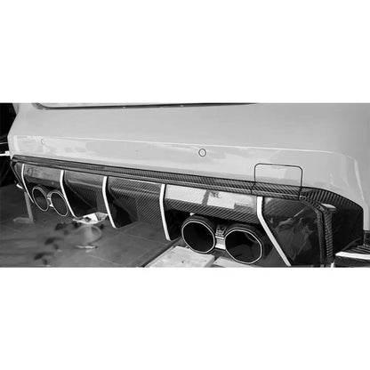 For BMW 3 4 Series G80 Dry Carbon Fiber Rear Bumper Strip M3 G82