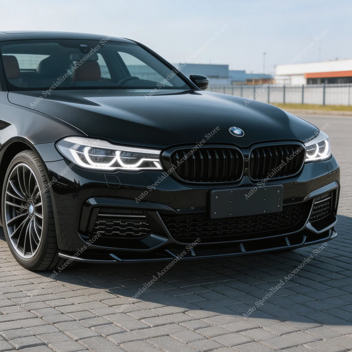 For BMW G11 G12 Pre-Lci M Sport Gloss Black ABS Front Bumper