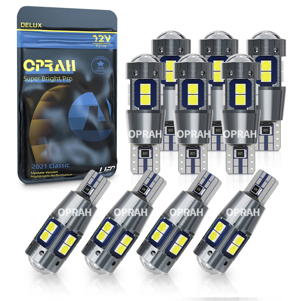 Oprah 5PCS T10 W5W Canbus No Error 3030SMD Interior