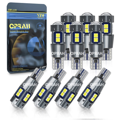 Oprah 5PCS T10 W5W Canbus No Error 3030SMD Interior