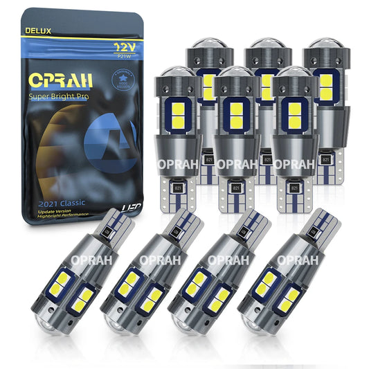 Oprah 5PCS T10 W5W Canbus No Error 3030SMD Interior