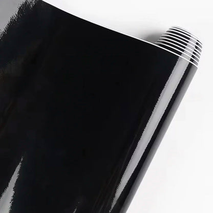 Pvc Body Bright Glossy Black Color Changing Film Vinyl