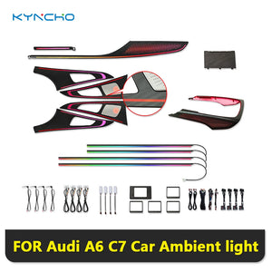 For Audi A6 C7 Dream-Color RGB Colors Ambient Kit Bluetooth APP
