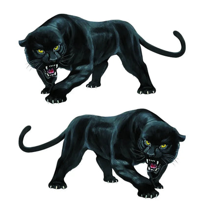 Black Panther Roaring Sticker Funny Stickers Decals Removable