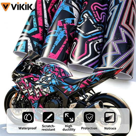 For Vehicle Motorcycle Bicycle Skateboard Air Geometric Graffiti